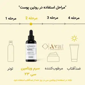 سرم ضد لک و روشن کننده ویتامین سی 23 کوزارکس| COSRX The Vitamin C 23 Serum 20ml