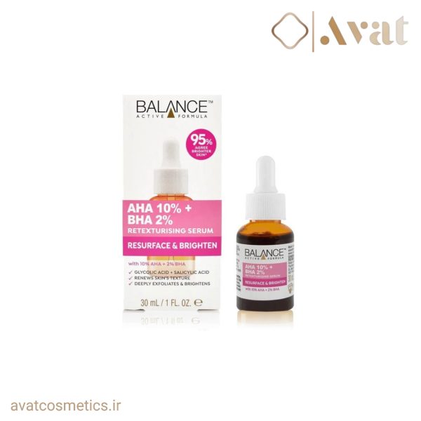 سرم لایه بردار بالانس | BALANCE AHA 10% + BHA 2% Retexturising Serum 30ml