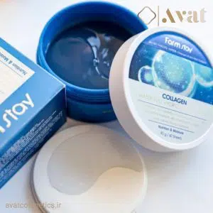 پچ چشم کلاژن و آبرسان فارم‌استی | Farm stay Collagen water full hydrogel eye patch