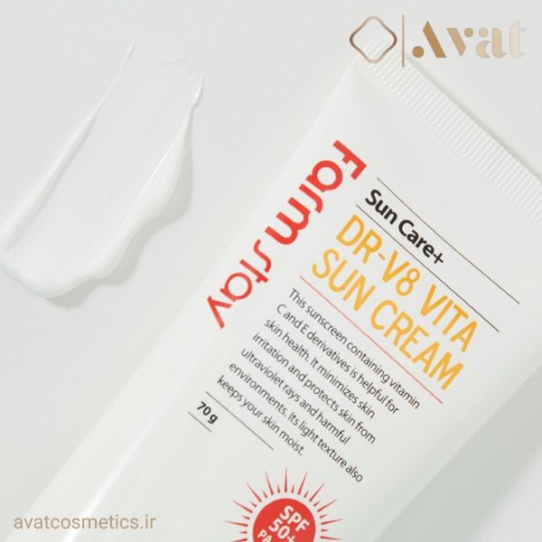 ضدآفتاب ویتامینه روشن‌کننده فارم استی | Farm Stay DR V8 Vita Sun Cream 70g