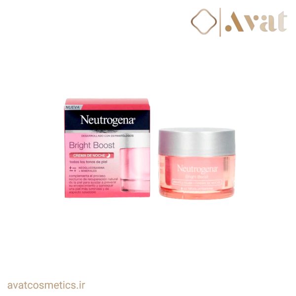 کرم شب آبرسان و روشن‌کننده برایت بوست نوتروژینا | Neutrogena Bright Boost Night Cream