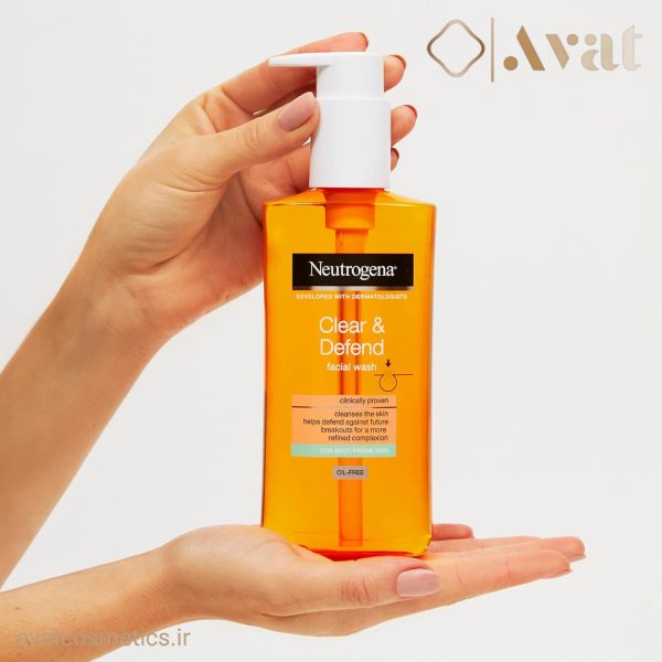 ژل شستشو ضد جوش نوتروژینا | Neutrogena Clear & Defend Face Wash
