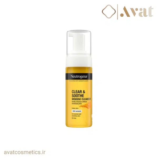 فوم شوینده زردچوبه نوتروژینا | Neutrogena Clear & Soothe Mousse Cleanser