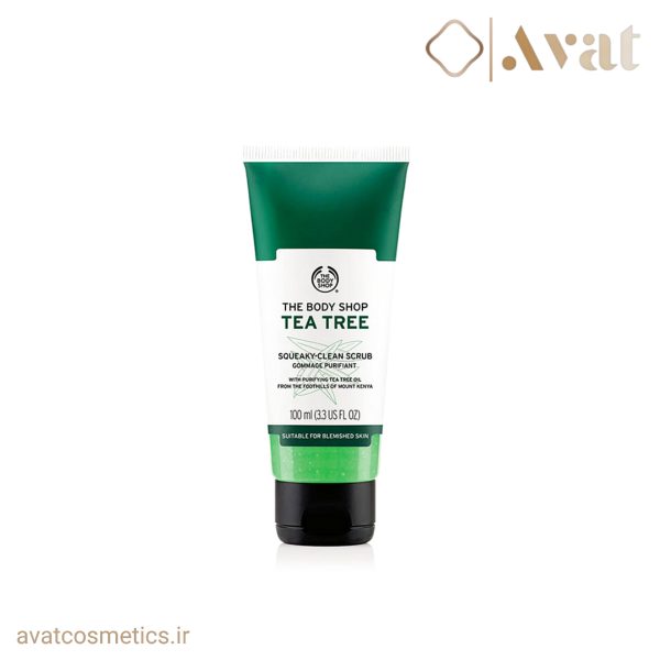 اسکراب ضد جوش تی تری بادی شاپ | The Body Shop Tea Tree Squeaky-Clean Exfoliating Face Scrub