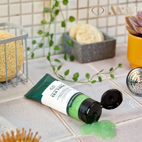 اسکراب ضد جوش تی تری بادی شاپ | The Body Shop Tea Tree Squeaky Clean Exfoliating Face Scrub