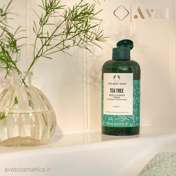 تونر پاک کننده و مات کننده تی تری بادی شاپ | "The Body Shop Tea Tree Skin Clearing Mattifying Toner