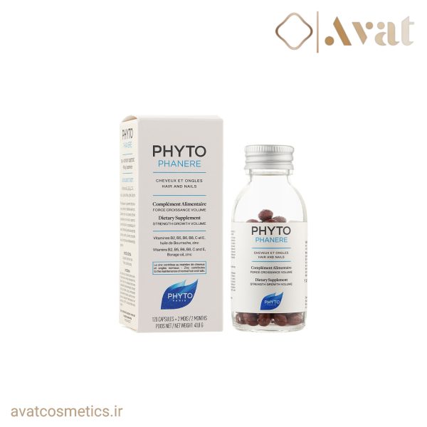 قرص فیتو فانر تقویت کننده مو ، مژه و ناخن 120 عددی (طرح قدیم) | PHYTO PHANERE
