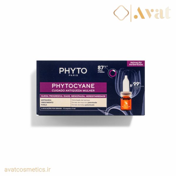 سرم ویالی فیتوسیان 87 درصد ضد ریزش مناسب موی خانم ها فیتو | PHYTO PHYTOCYANE ANTI-HAIR LOSS VIAL SERUM FOR WOMEN 87%