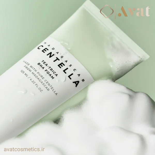 پاکسازی عمیق و کنترل چربی با فوم Tea Trica BHA Foam