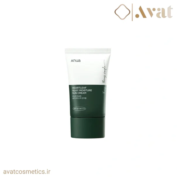 ضد آفتاب مرطوب کننده و تسکین دهنده آنوا | Anua Heartleaf Silky Moisture Sun Cream