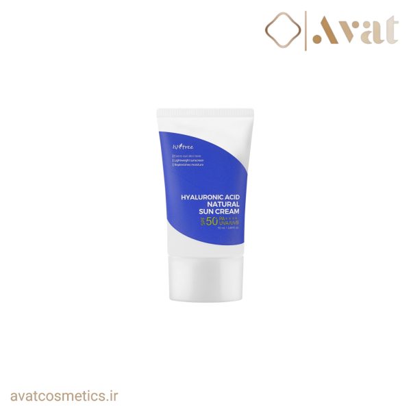 کرم ضد آفتاب فیزیکی هیالورونیک اسید ایزنتری | ISNTREE Hyaluronic Acid Natural Sun Cream