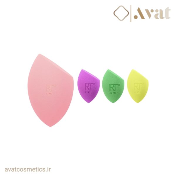 پک اسفنج هایپربرایت XL + مینی میراکل ریل تکنیک‌ |REAL TECHNIQUES Hyperbright XL+Mini Miracle Complexion Sponge