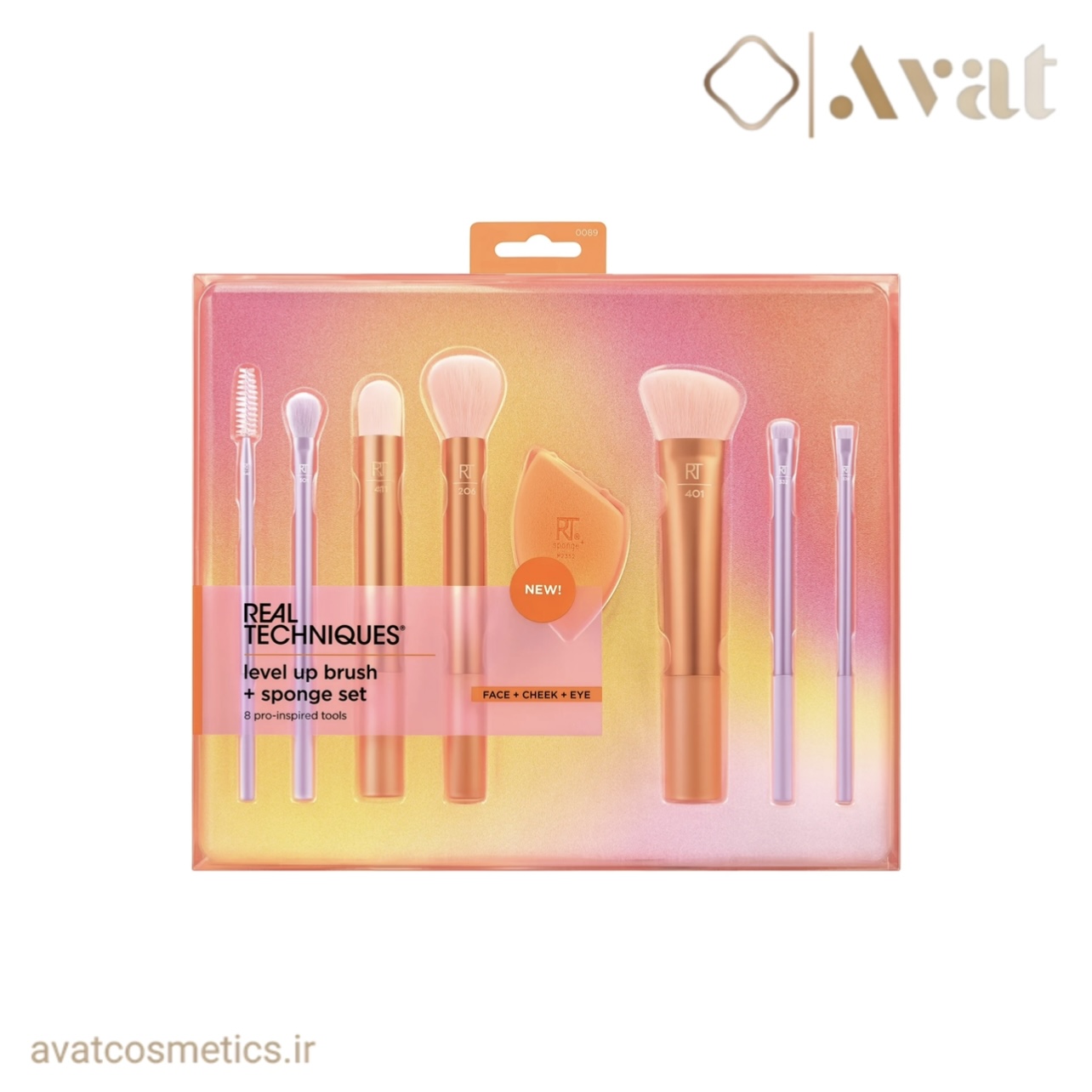 ست براش و اسفنج لول آپ ریل تکنیک | REAL TECHNIQUES Level Up Brush + Sponge Set