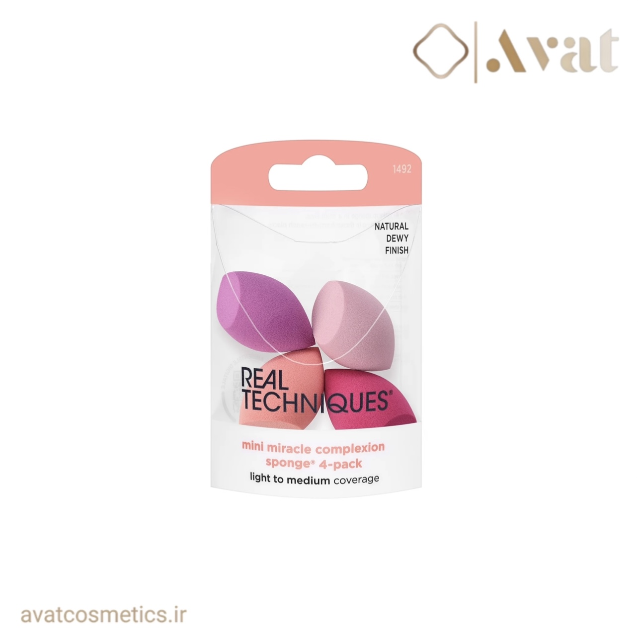 پک ۴ تایی مینی اسفنج میراکل ریل تکنیک‌ |REAL TECHNIQUES Mini Miracle Copmlexion Sponge 4-Pack