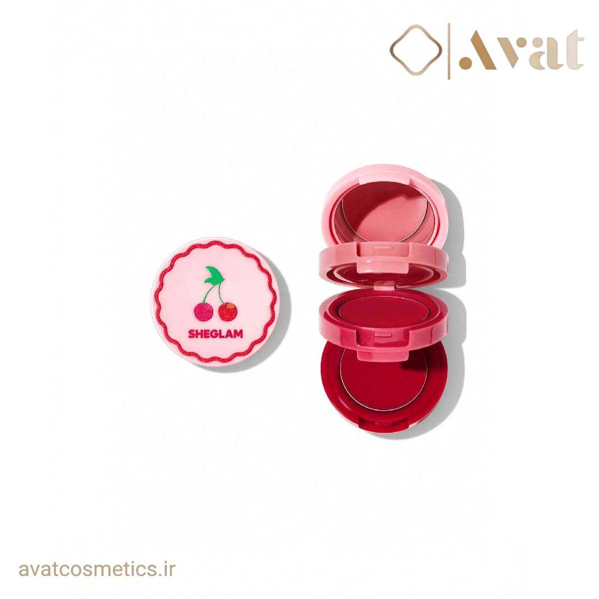 رژ گونه و رژ لب سه طبقه شیگلم | SHEGLAM Very Cherry Cheek & Lip Cream Stack