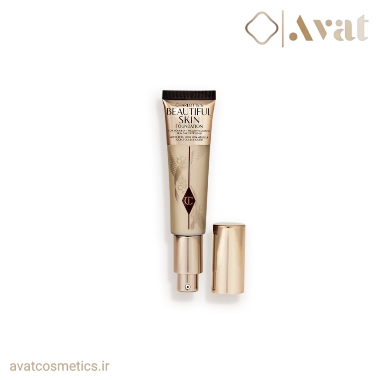 کرم‌ پودر بیوتیفول اسکین شارلوت تیلبری | CHARLOTTE TILBURY Beautiful Skin Foundation