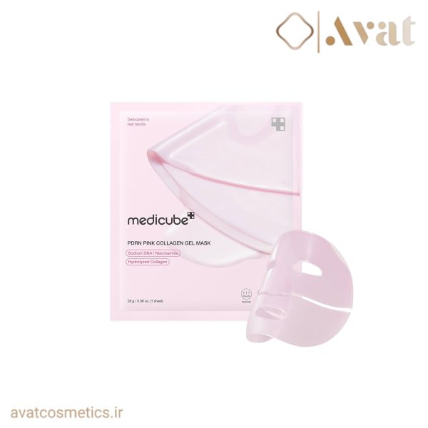 ماسک ورقه ای کلاژن مدی‌ کیوب | MEDICUBE PDRN Pink Collagen Gel Mask