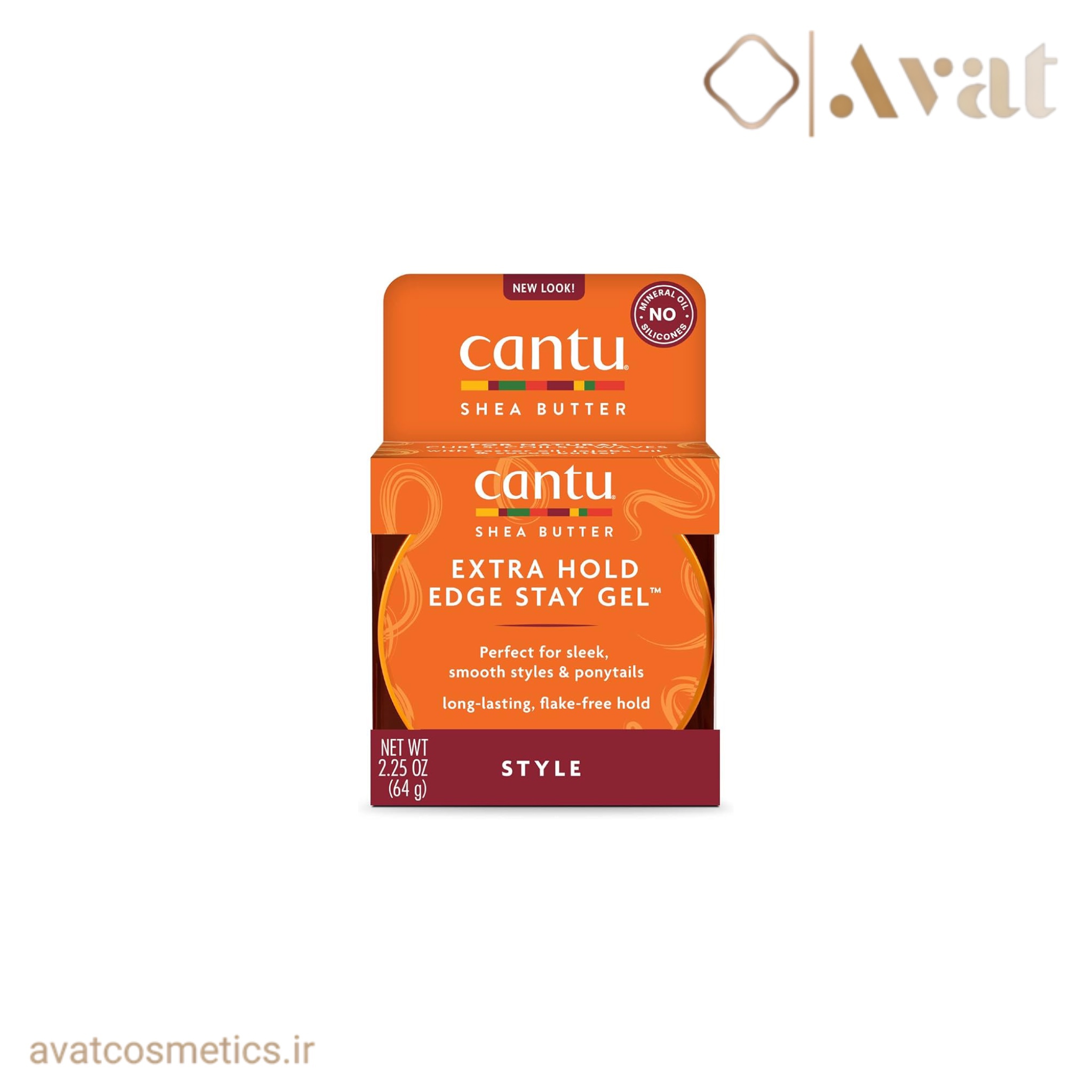ژل ضد وز موی فر کنتو | Cantu Extra Hold Edge Stay Gel